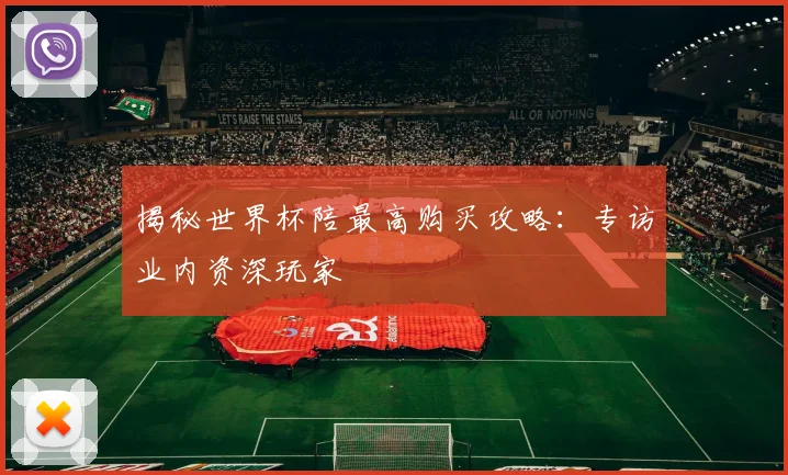揭秘世界杯陪最高购买攻略:专访业内资深玩家